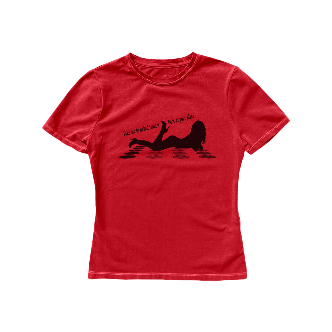 Naked Twister Red Baby Tee - Sabrina Carpenter Official Store