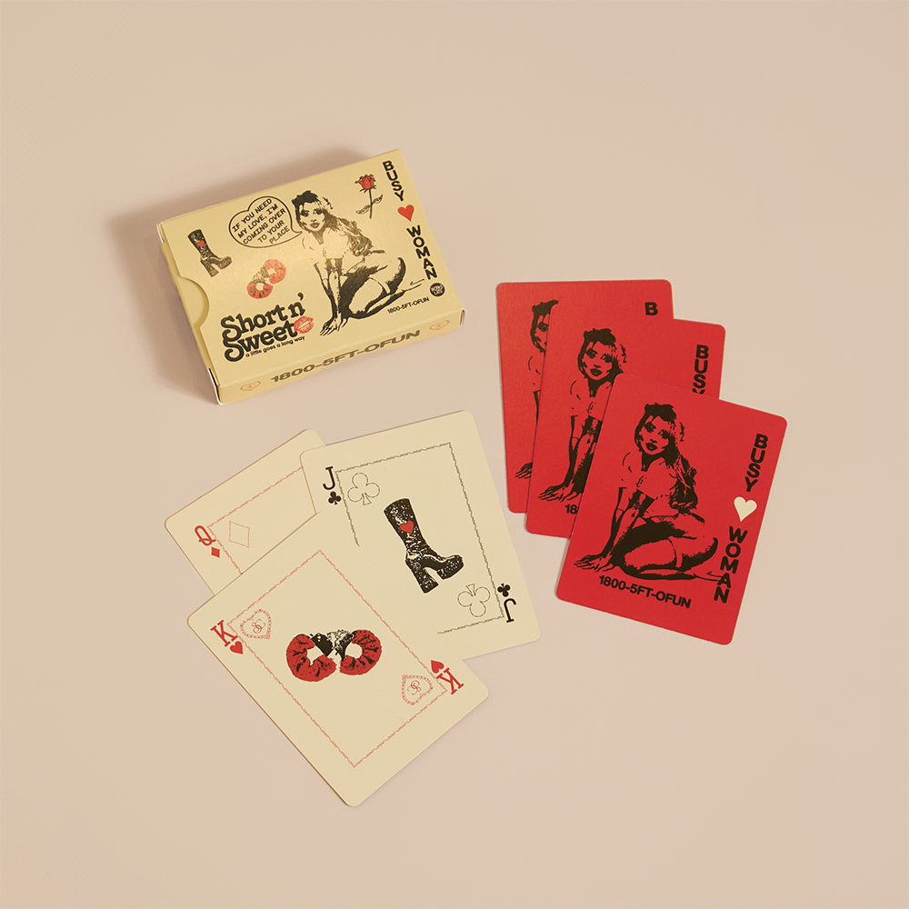 short n' sweet playing cards - Sabrina Carpenter Official Store