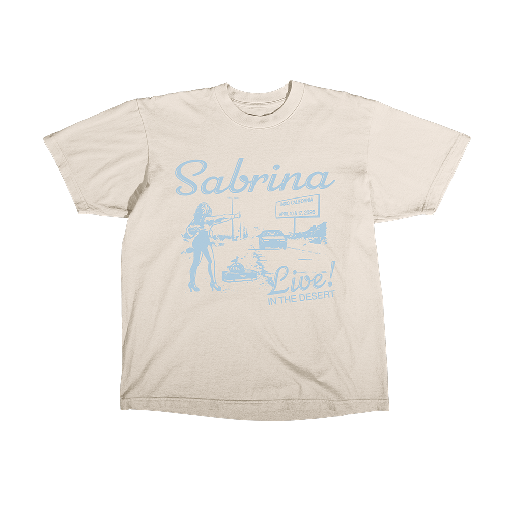 Sabrina Live! In The Desert T-Shirt - Sabrina Carpenter Official Store