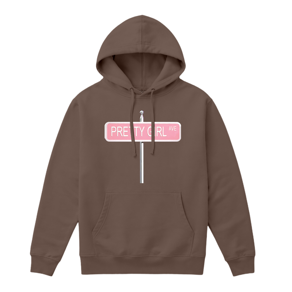 Pretty Girl Ave Hoodie Front