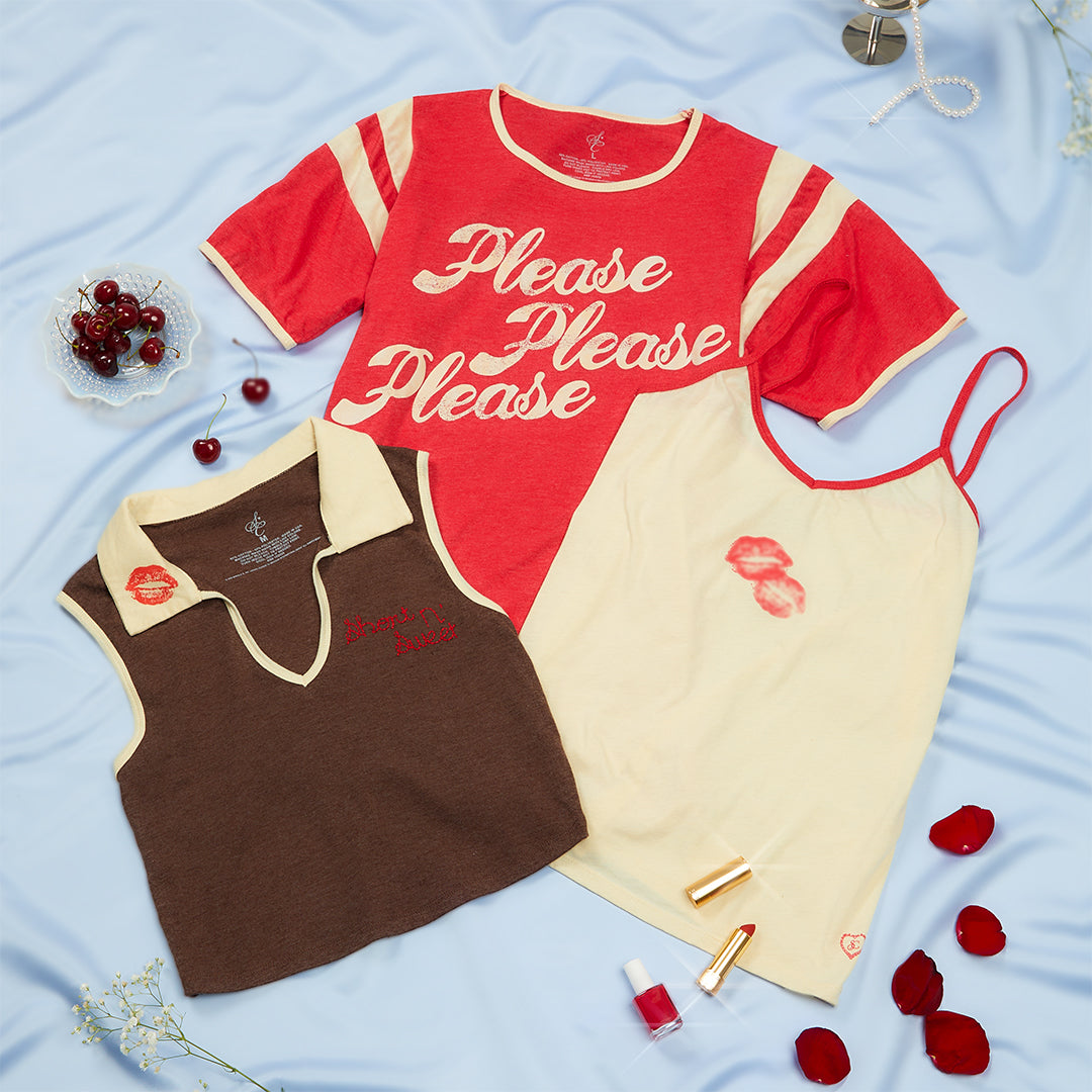 Please Please Please Ringer Tee - Sabrina Carpenter Official Store