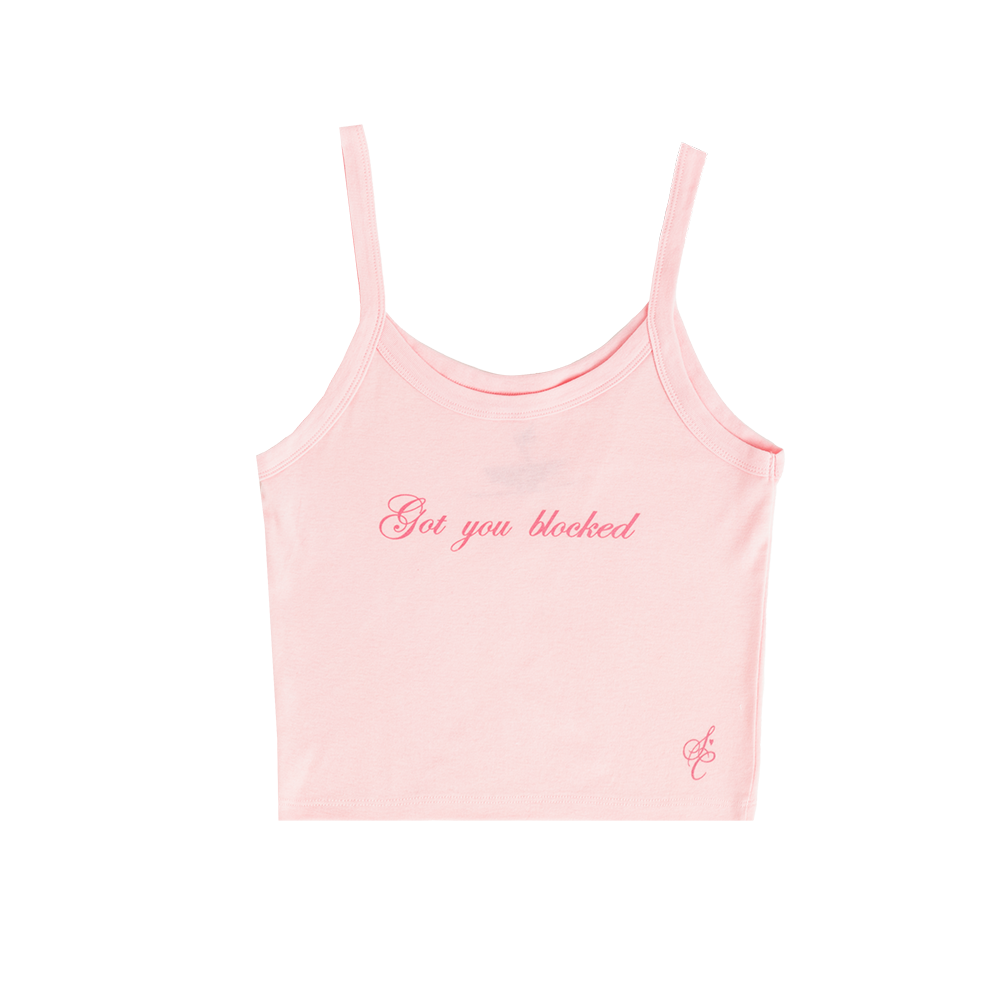 got you blocked crop tank