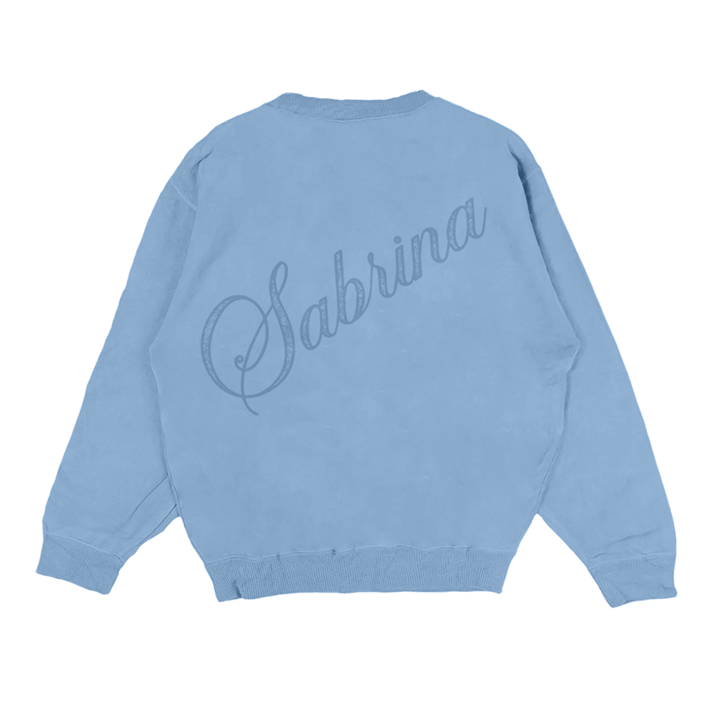 Blue Photo Crewneck Back