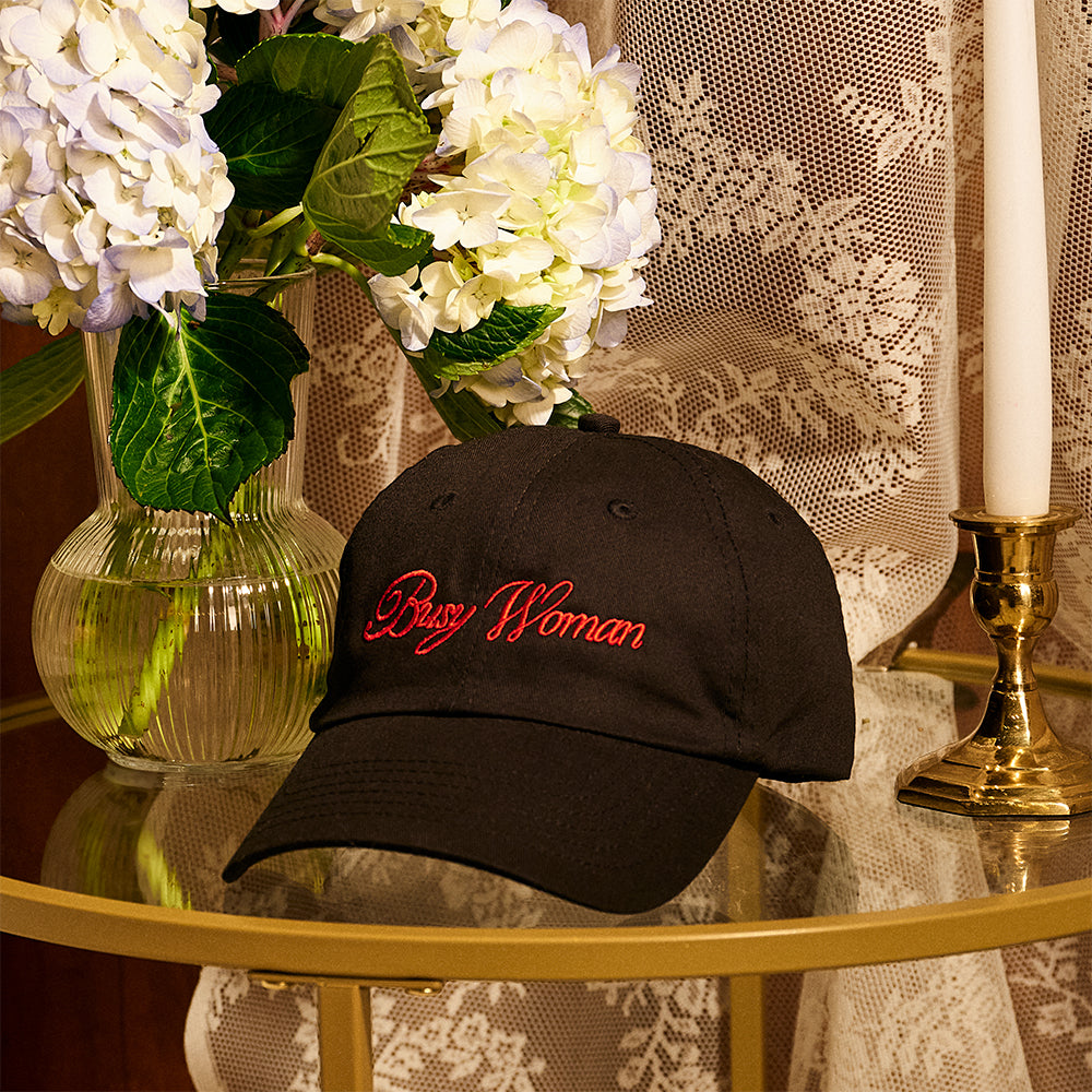 busy woman hat lifestyle