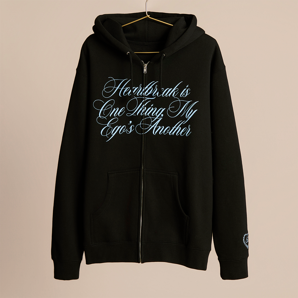 don't embarrass me zip up hoodie Front