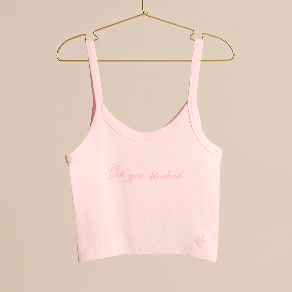 got you blocked crop tank