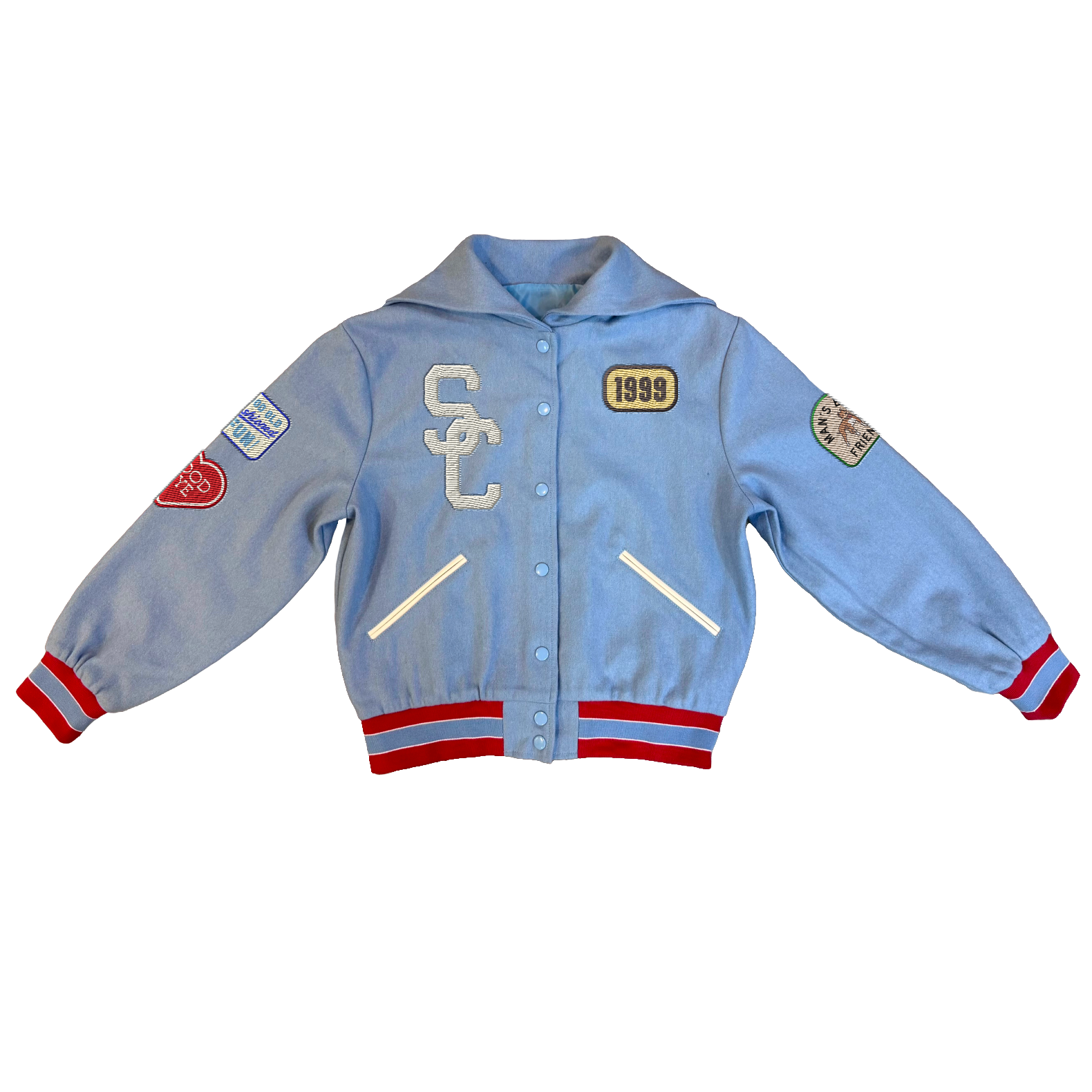 Man's Best Friend Varsity Jacket Front