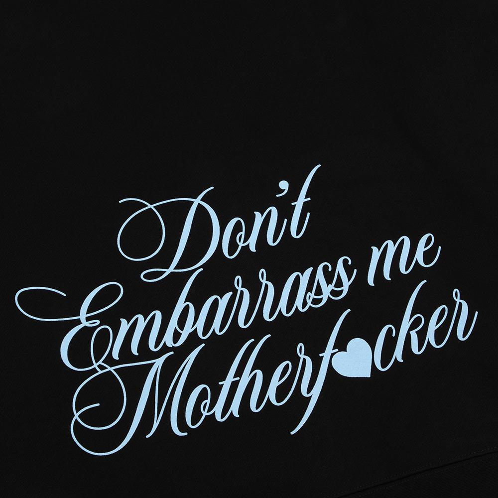 don't embarrass me zip up hoodie