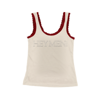 Hey Men! Lace Rhinestone Tank Top